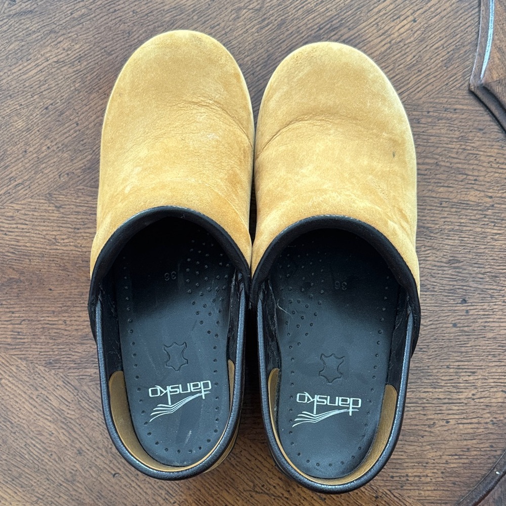 Dansko Tan Mules